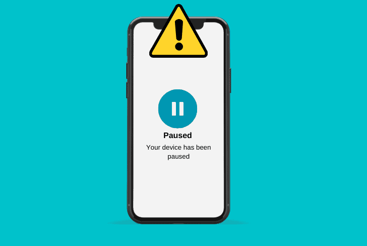 device has been paused eero