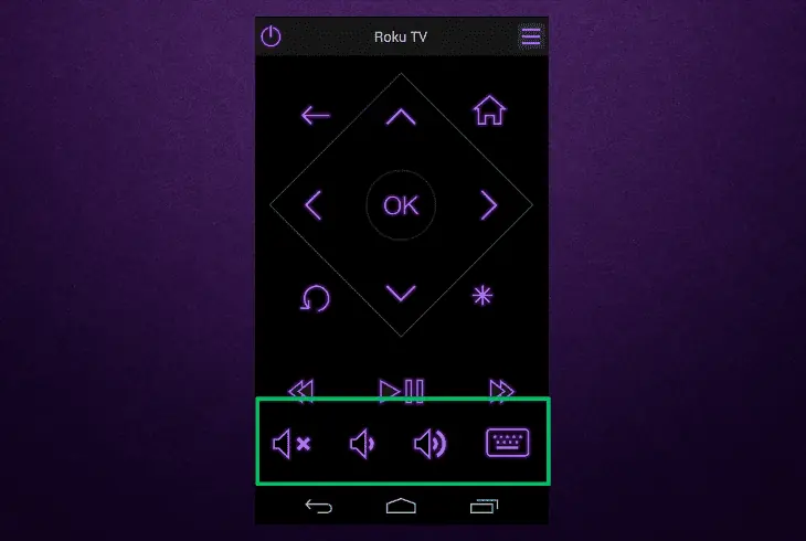 adjust mode using the roku app