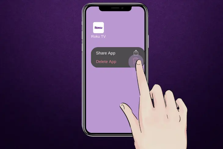 delete and reinstall the roku app
