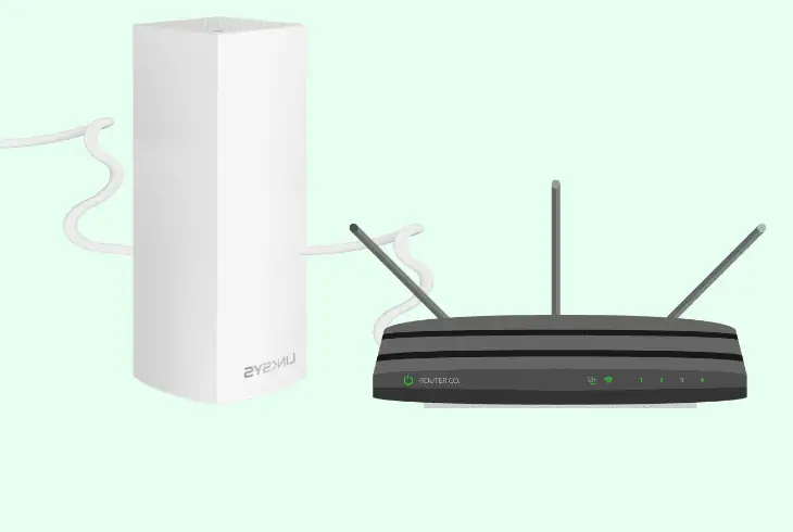 connect the routers in the setup