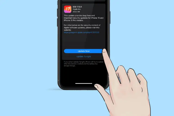 update the apple ios version