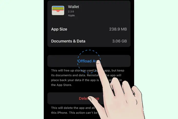 offload & reload the wallet
