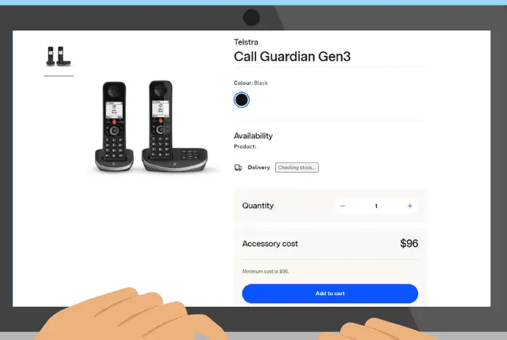 order the telstra call guardian (home phones)