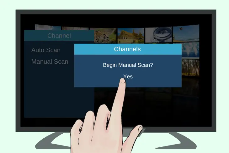 manually scan for channels