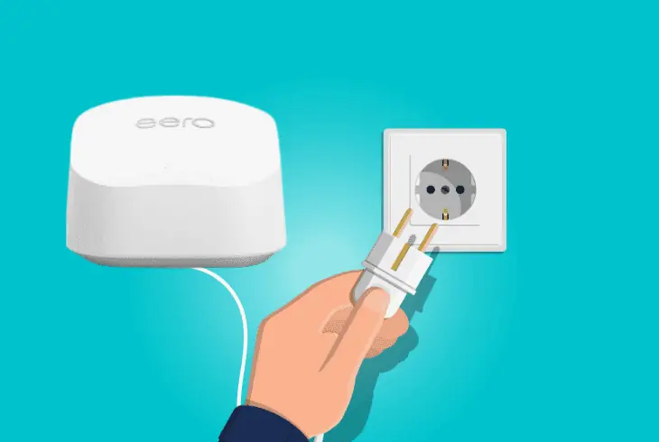 manually restart the eero network