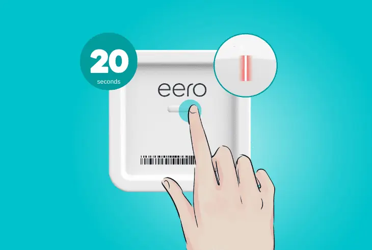 hard reset the eero pro 6