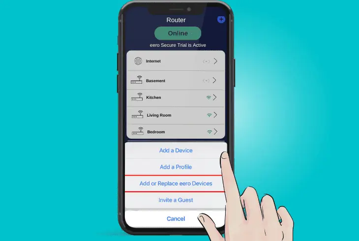 remove and re-add the eero