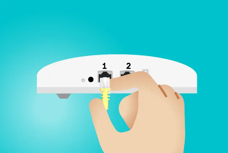 reconnect the ethernet cable