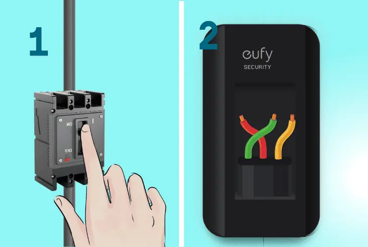 power cycle a hard-wired eufy doorbell?