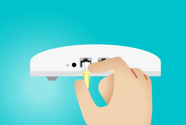reconnect the internet cable