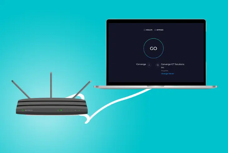 test the internet connection