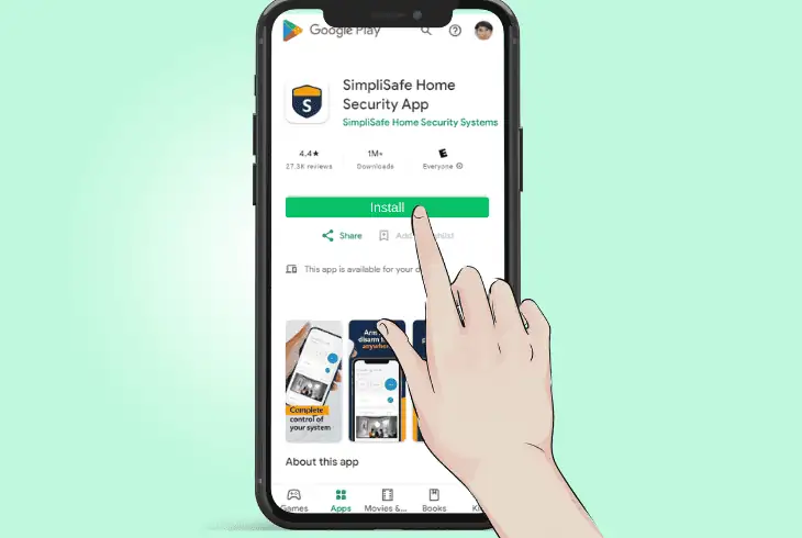 reinstall the simplisafe mobile app