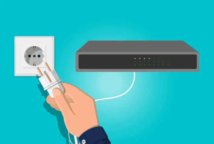 power cycle the network device