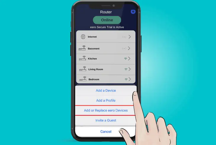 remove & re-add your eero