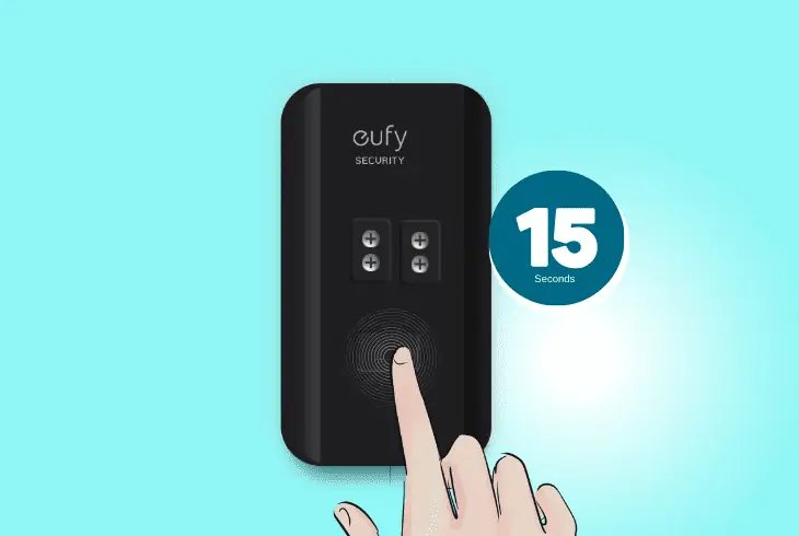 factory reset the eufy doorbell unit