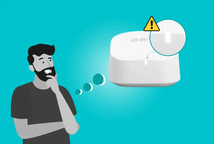 why my eero pro 6 blinking white