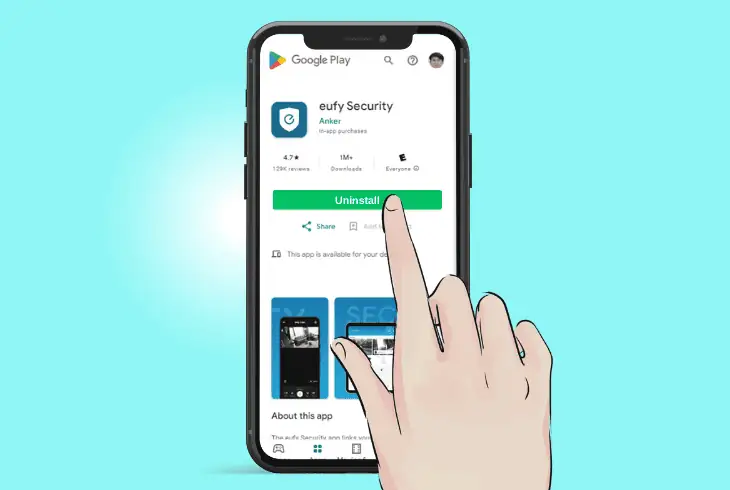 re-install the eufy app on android