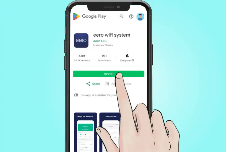 prepare the eero mobile app