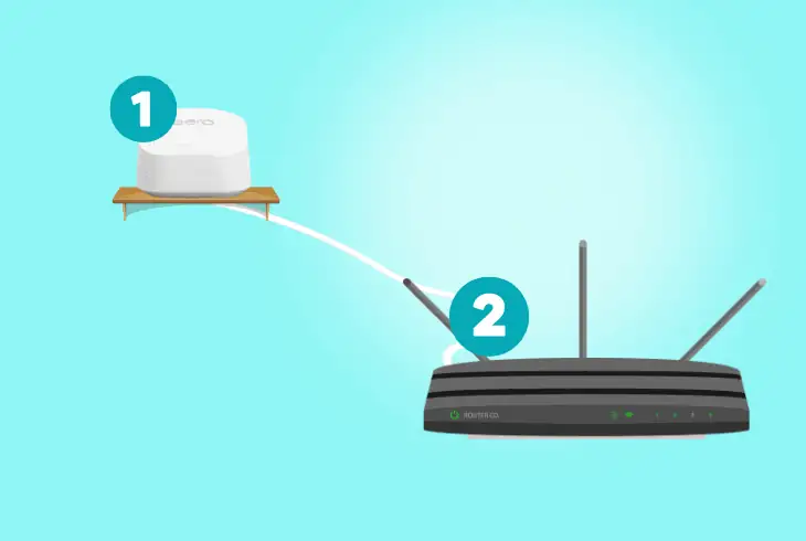 connect the primary eero router