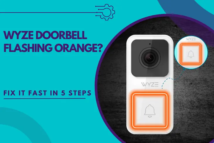 wyze doorbell flashing orange