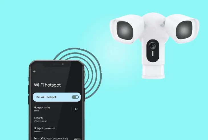connect camera to your hotspot