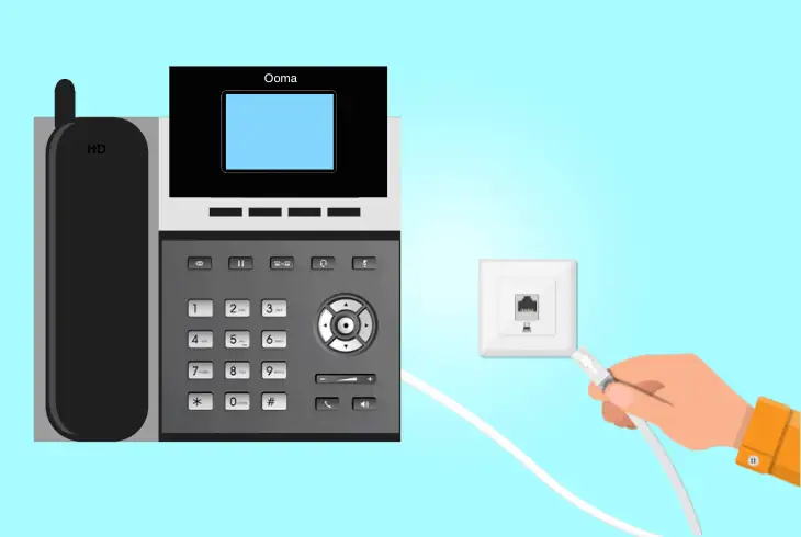 reconnect the phone from telo (ooma service)
