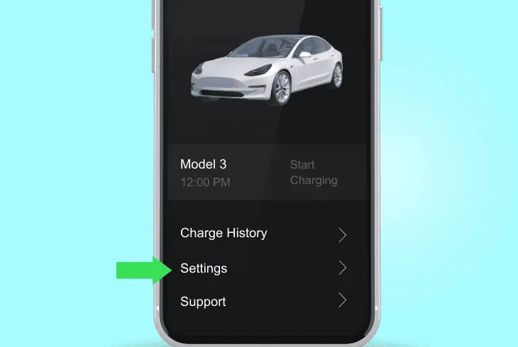 reconnect with tesla charger’s wi-fi