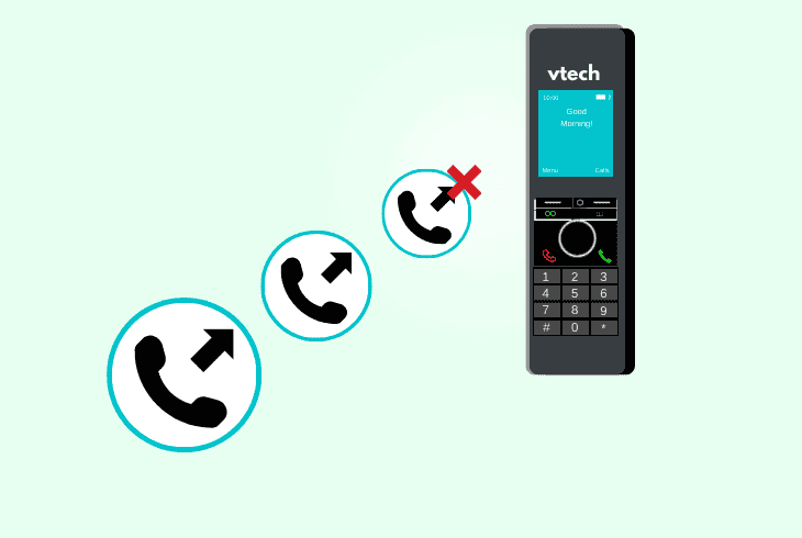 vtech phone unable to call