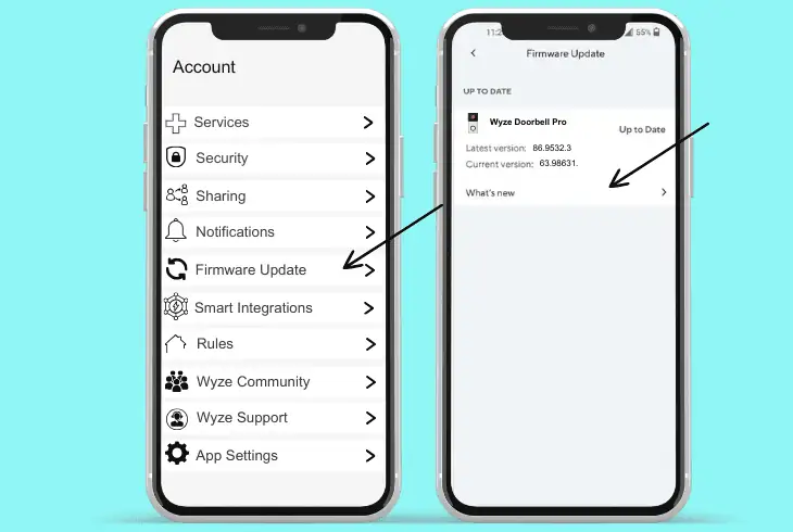 how to update wyze doorbell pro