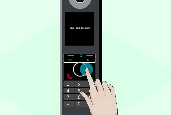 factory reset the vtech handset