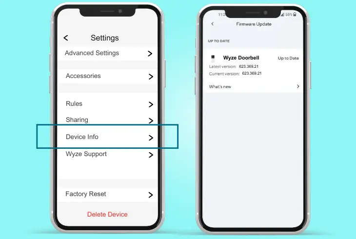 update wyze doorbell’s firmware