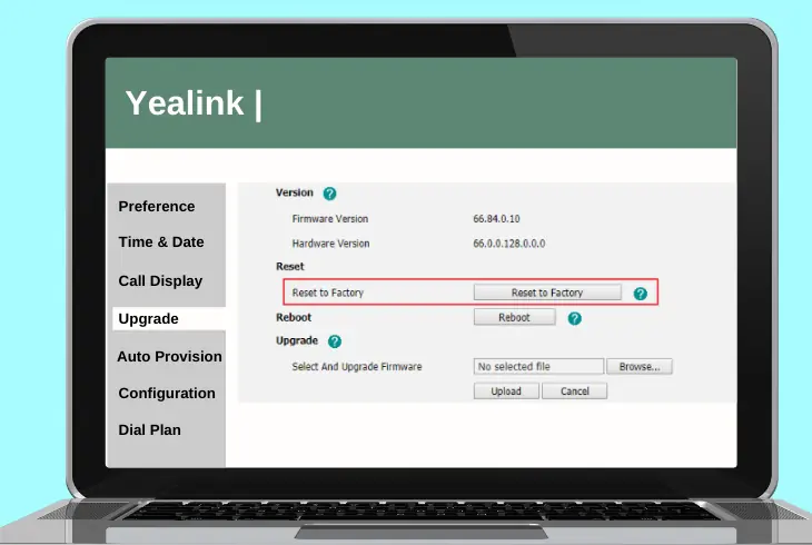 how to access yealink web gui