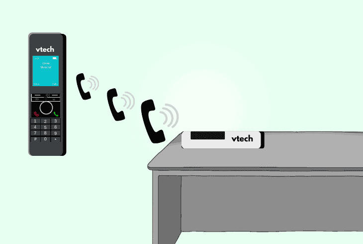dial the handset within distance